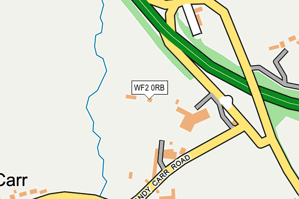 WF2 0RB map - OS OpenMap – Local (Ordnance Survey)