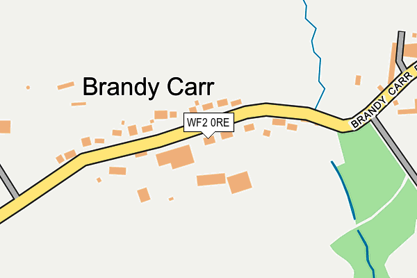 WF2 0RE map - OS OpenMap – Local (Ordnance Survey)