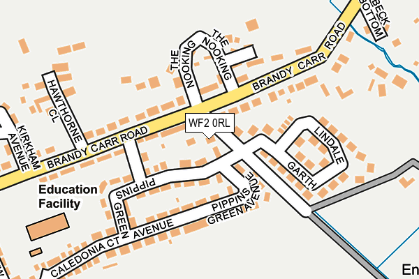 WF2 0RL map - OS OpenMap – Local (Ordnance Survey)