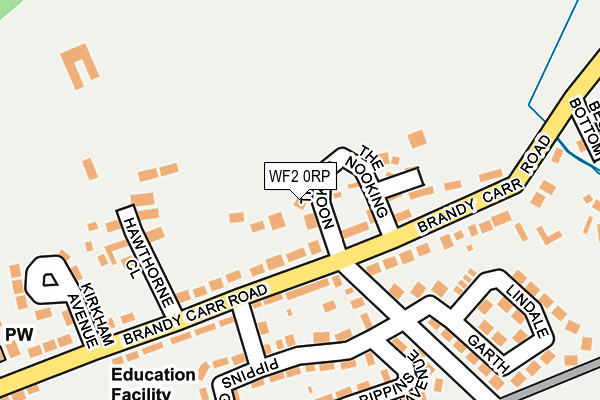 WF2 0RP map - OS OpenMap – Local (Ordnance Survey)