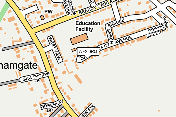 WF2 0RQ map - OS OpenMap – Local (Ordnance Survey)