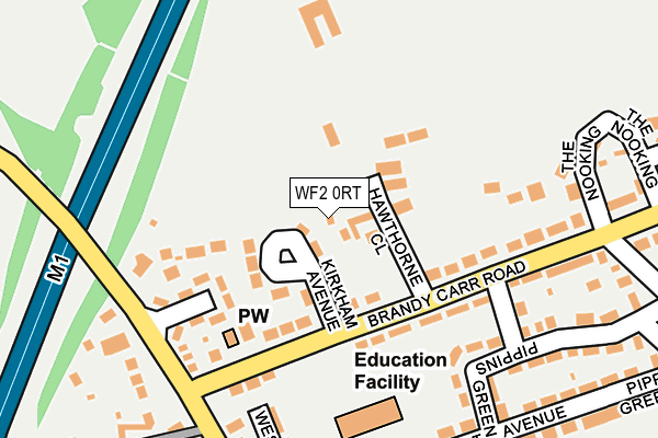 WF2 0RT map - OS OpenMap – Local (Ordnance Survey)