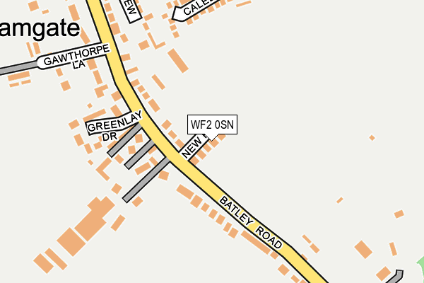 WF2 0SN map - OS OpenMap – Local (Ordnance Survey)