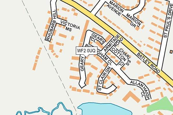 WF2 0UQ map - OS OpenMap – Local (Ordnance Survey)