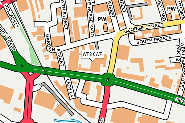 WF2 0WP map - OS OpenMap – Local (Ordnance Survey)