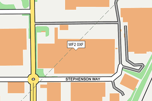 WF2 0XF map - OS OpenMap – Local (Ordnance Survey)