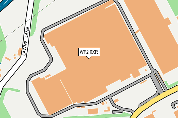 WF2 0XR map - OS OpenMap – Local (Ordnance Survey)