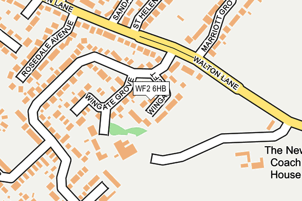 WF2 6HB map - OS OpenMap – Local (Ordnance Survey)