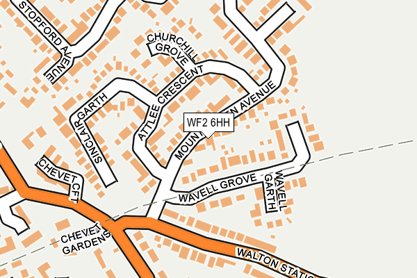 WF2 6HH map - OS OpenMap – Local (Ordnance Survey)