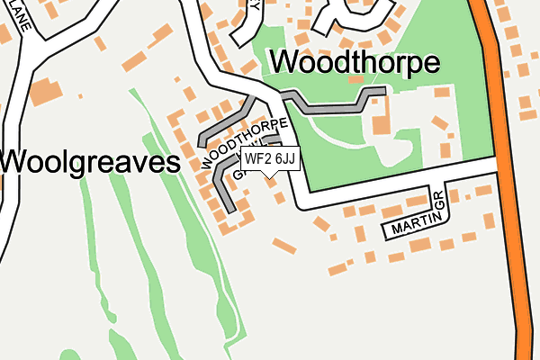 WF2 6JJ map - OS OpenMap – Local (Ordnance Survey)