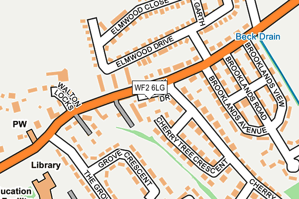 WF2 6LG map - OS OpenMap – Local (Ordnance Survey)