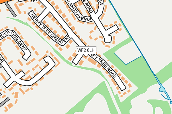 WF2 6LH map - OS OpenMap – Local (Ordnance Survey)