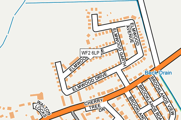 WF2 6LP map - OS OpenMap – Local (Ordnance Survey)