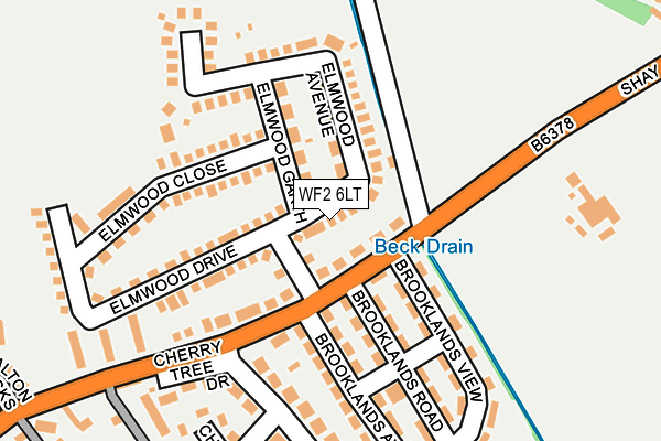 WF2 6LT map - OS OpenMap – Local (Ordnance Survey)