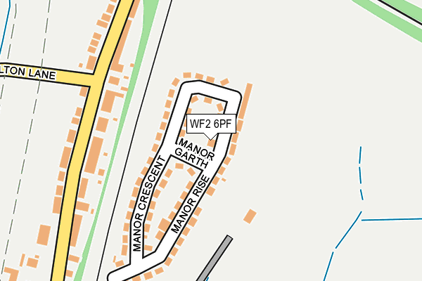 WF2 6PF map - OS OpenMap – Local (Ordnance Survey)