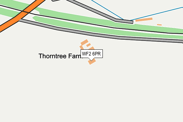 WF2 6PR map - OS OpenMap – Local (Ordnance Survey)