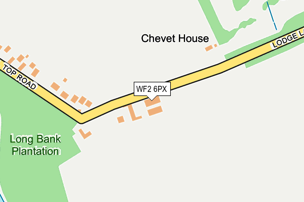 WF2 6PX map - OS OpenMap – Local (Ordnance Survey)