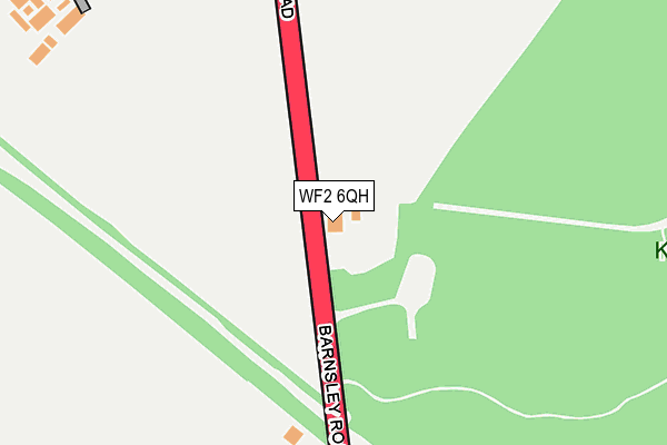 WF2 6QH map - OS OpenMap – Local (Ordnance Survey)
