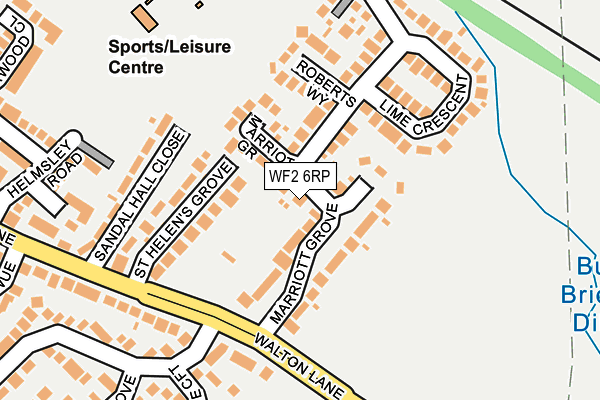 WF2 6RP map - OS OpenMap – Local (Ordnance Survey)