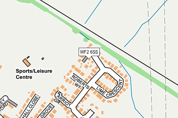 WF2 6SS map - OS OpenMap – Local (Ordnance Survey)