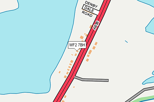 WF2 7BH map - OS OpenMap – Local (Ordnance Survey)