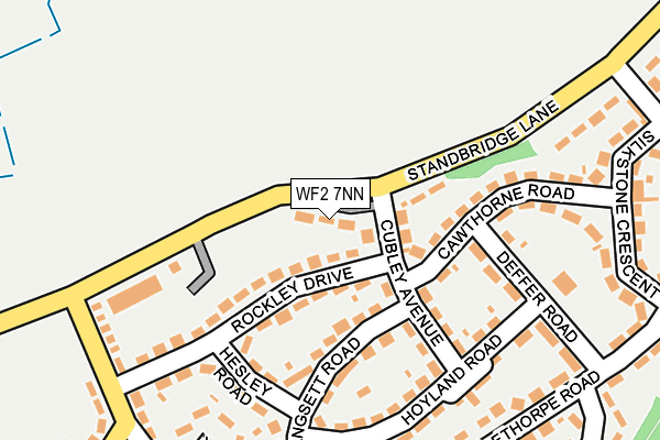 WF2 7NN map - OS OpenMap – Local (Ordnance Survey)