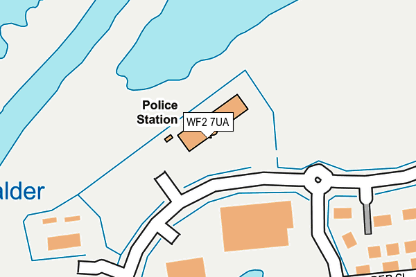WF2 7UA map - OS OpenMap – Local (Ordnance Survey)