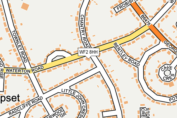 WF2 8HH map - OS OpenMap – Local (Ordnance Survey)