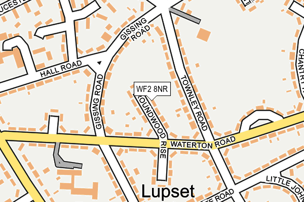 WF2 8NR map - OS OpenMap – Local (Ordnance Survey)