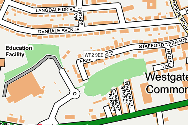 WF2 9EE map - OS OpenMap – Local (Ordnance Survey)