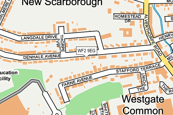WF2 9EG map - OS OpenMap – Local (Ordnance Survey)