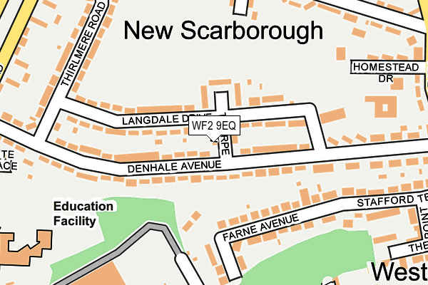 WF2 9EQ map - OS OpenMap – Local (Ordnance Survey)