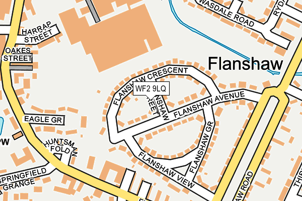 WF2 9LQ map - OS OpenMap – Local (Ordnance Survey)