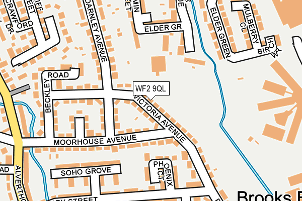 WF2 9QL map - OS OpenMap – Local (Ordnance Survey)