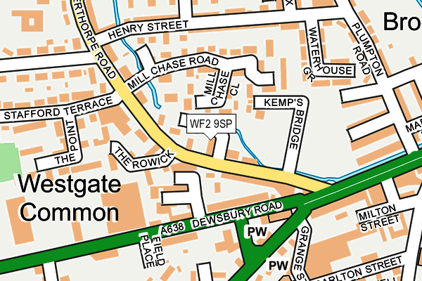 WF2 9SP map - OS OpenMap – Local (Ordnance Survey)