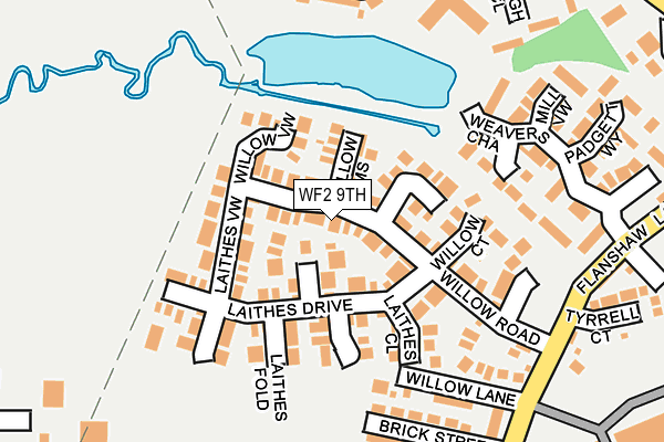WF2 9TH map - OS OpenMap – Local (Ordnance Survey)