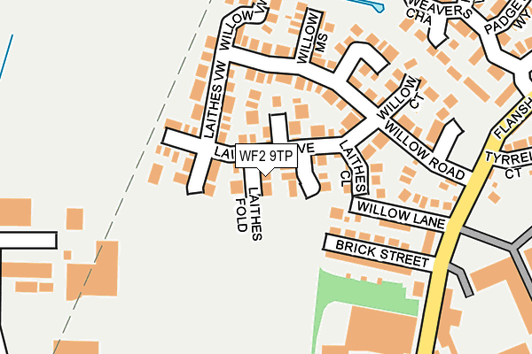 WF2 9TP map - OS OpenMap – Local (Ordnance Survey)
