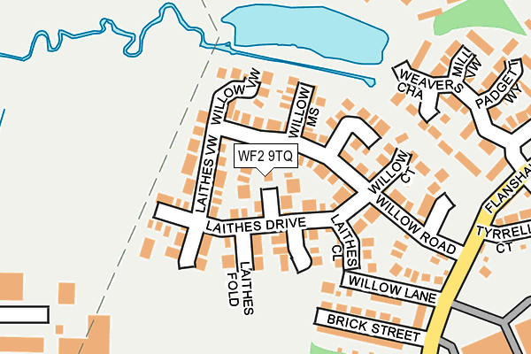 WF2 9TQ map - OS OpenMap – Local (Ordnance Survey)