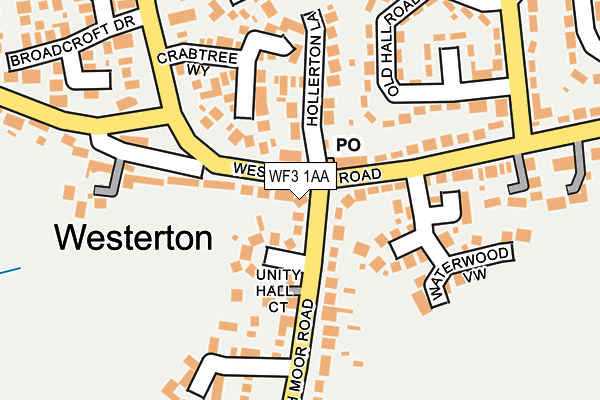 WF3 1AA map - OS OpenMap – Local (Ordnance Survey)