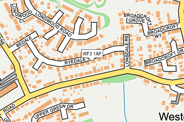 WF3 1AP map - OS OpenMap – Local (Ordnance Survey)