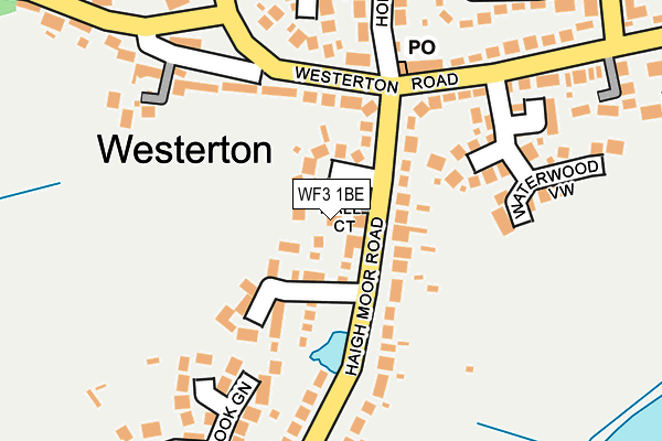 WF3 1BE map - OS OpenMap – Local (Ordnance Survey)