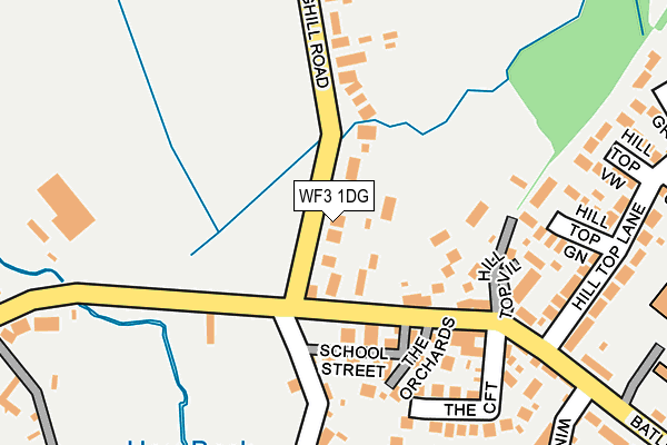 WF3 1DG map - OS OpenMap – Local (Ordnance Survey)