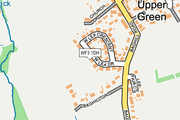 WF3 1DH map - OS OpenMap – Local (Ordnance Survey)