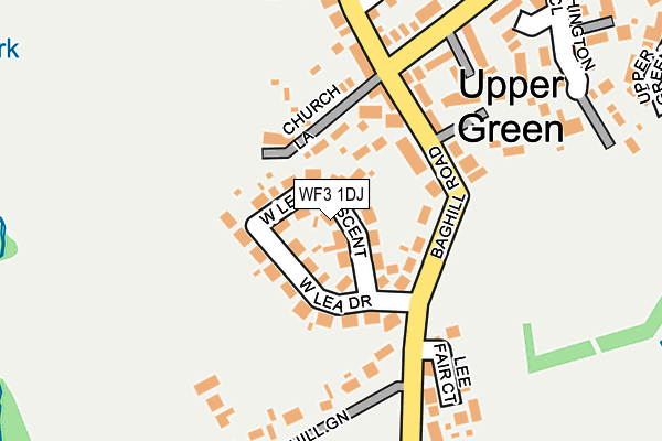 WF3 1DJ map - OS OpenMap – Local (Ordnance Survey)