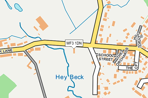 WF3 1DN map - OS OpenMap – Local (Ordnance Survey)