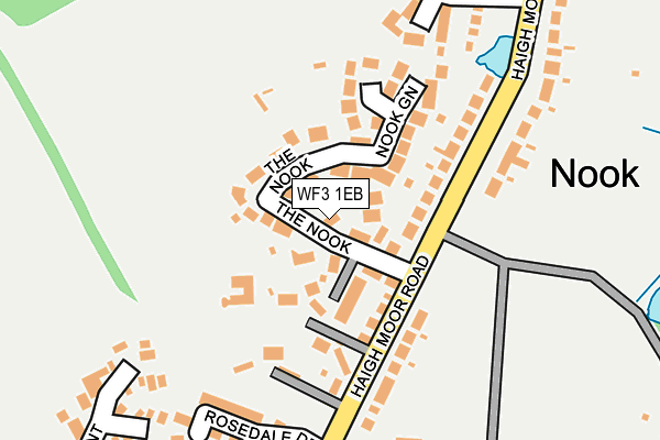 WF3 1EB map - OS OpenMap – Local (Ordnance Survey)