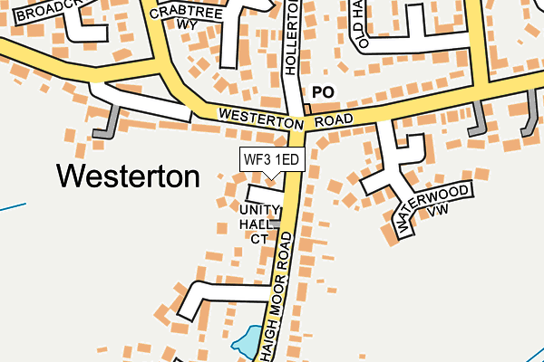 WF3 1ED map - OS OpenMap – Local (Ordnance Survey)