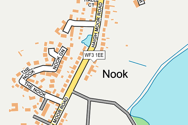 WF3 1EE map - OS OpenMap – Local (Ordnance Survey)