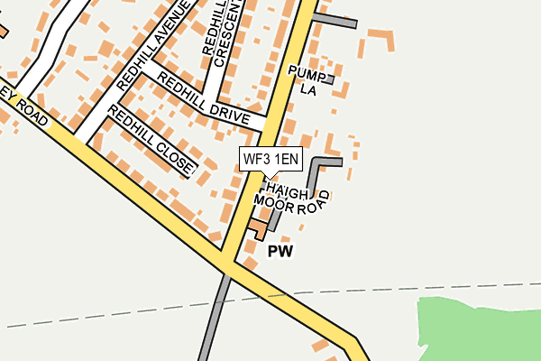 WF3 1EN map - OS OpenMap – Local (Ordnance Survey)