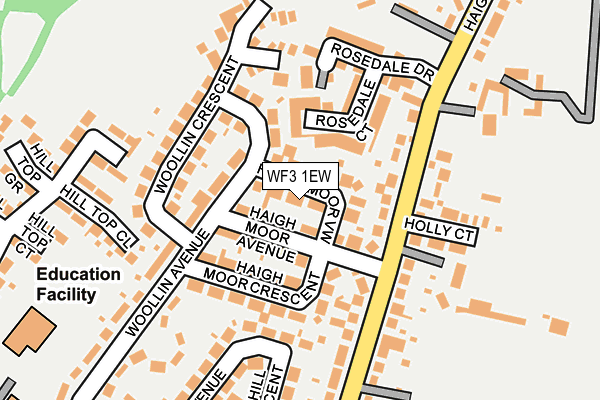 WF3 1EW map - OS OpenMap – Local (Ordnance Survey)